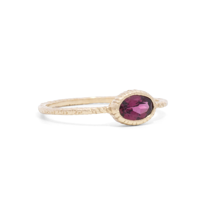 Small Oval Rhodalite Ring