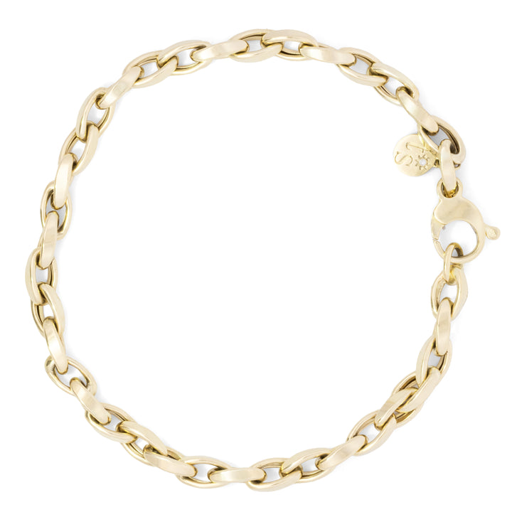 Classic Medium Twisted Oval Chain Bracelet