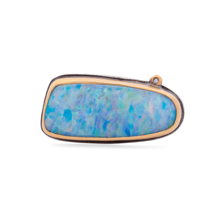 Opal and Diamond Ring