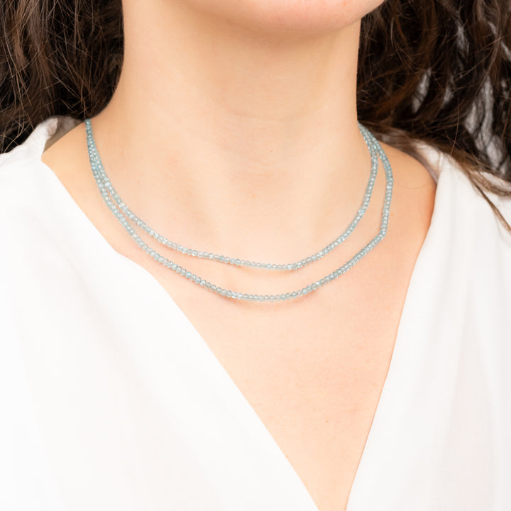 Faceted Apatite Beaded Necklace