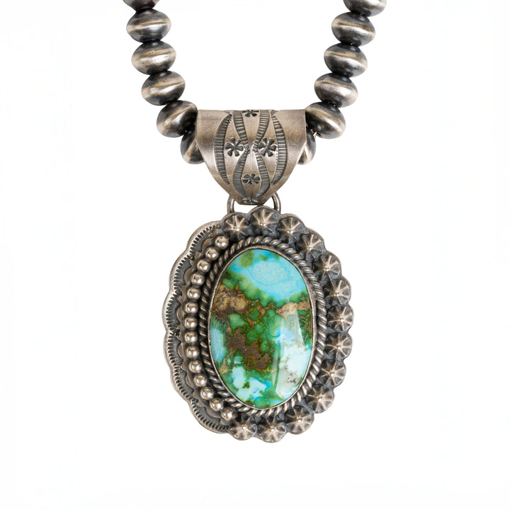Gilbert Platero Turquoise Pendant