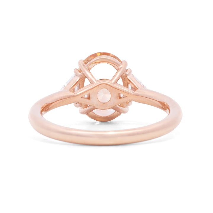 Oregon Sunstone & Diamond Ring