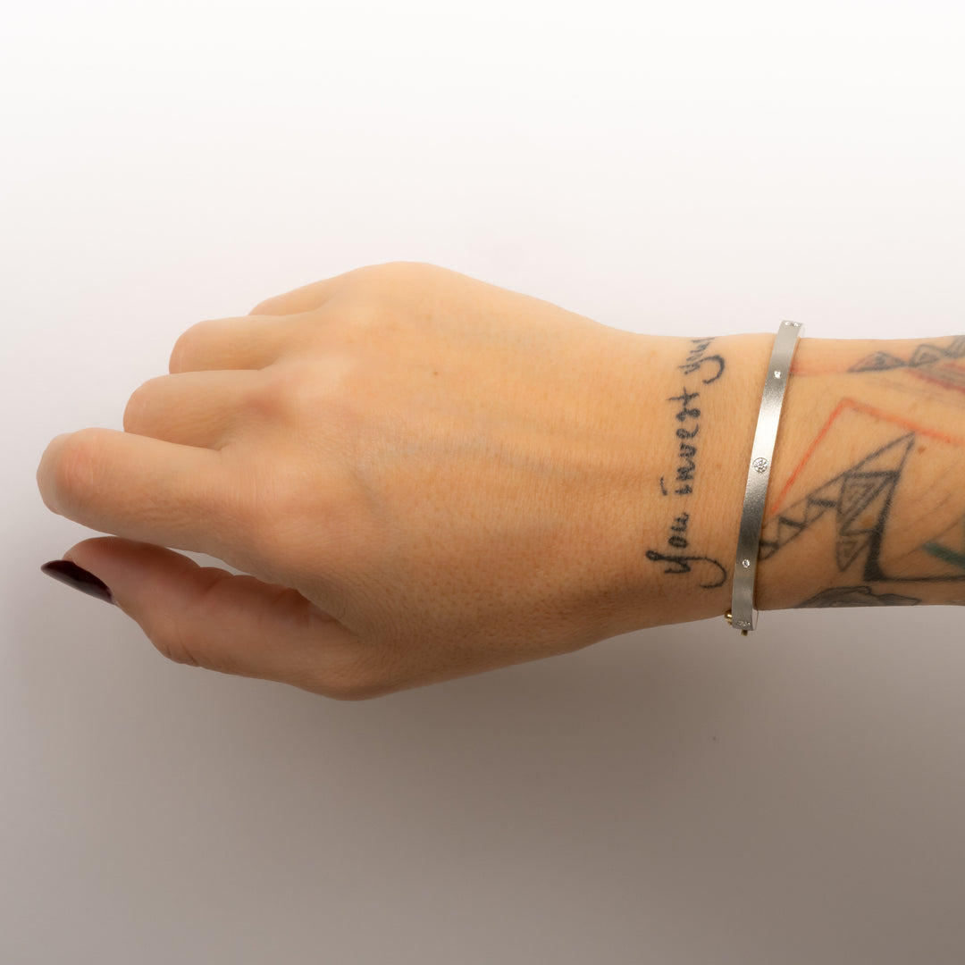 Trunk Show 4mm Valery Lux White Gold Bracelet