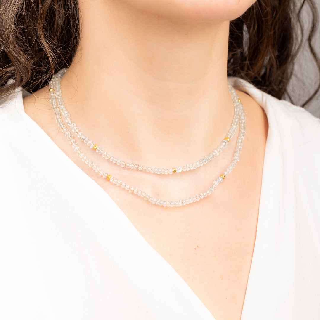 Aquamarine Beaded Necklace