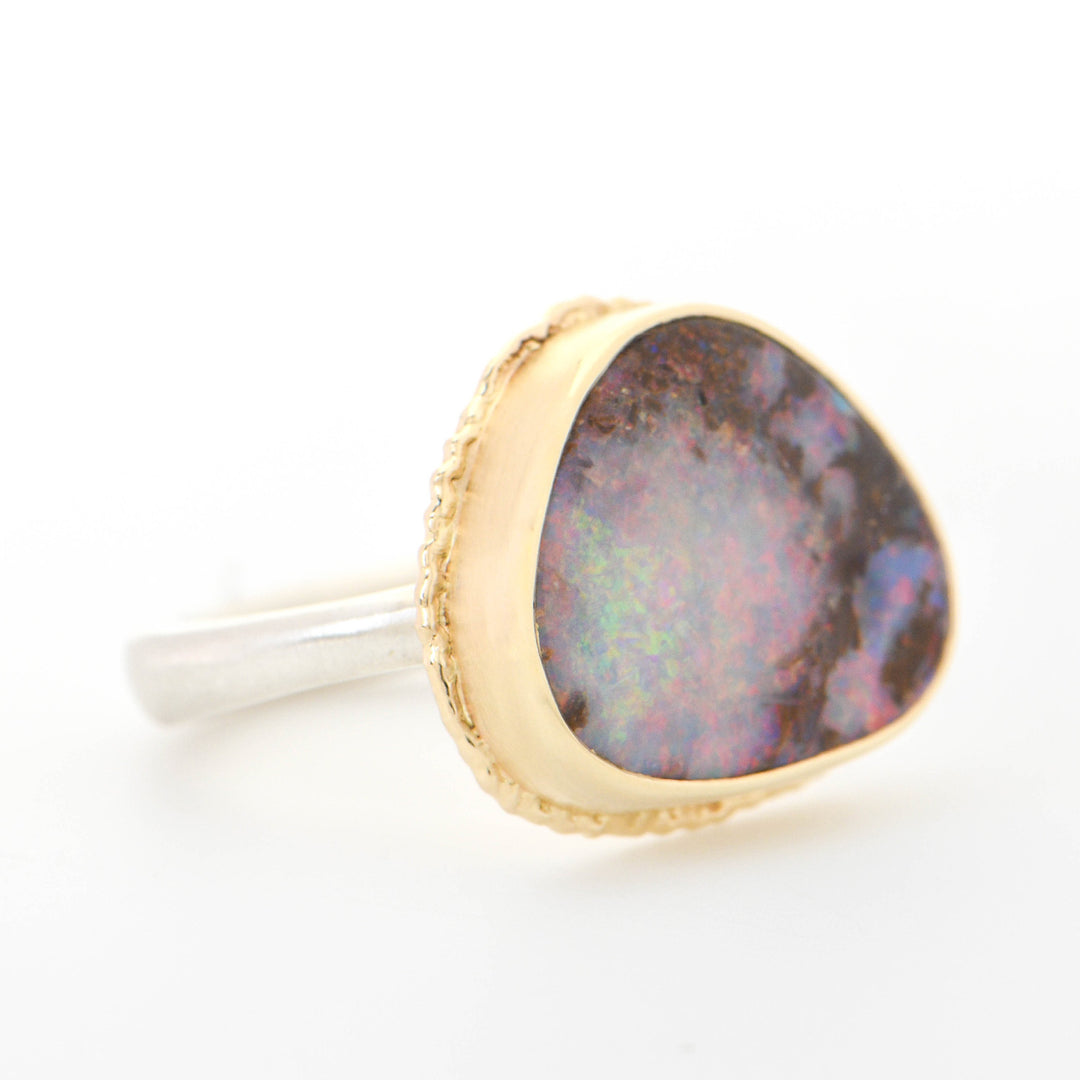 Boulder Opal Ring