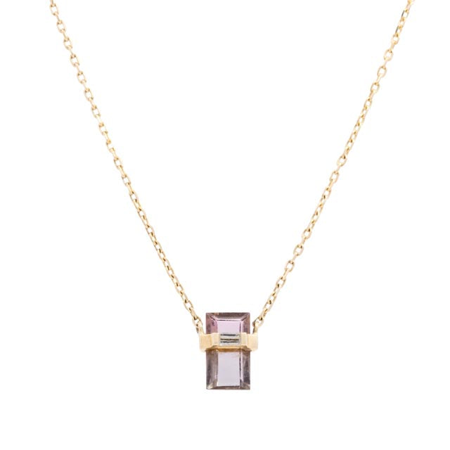 Wrapped Pink Tourmaline Necklace