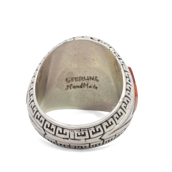 Desert Moon Inlay Signet Ring