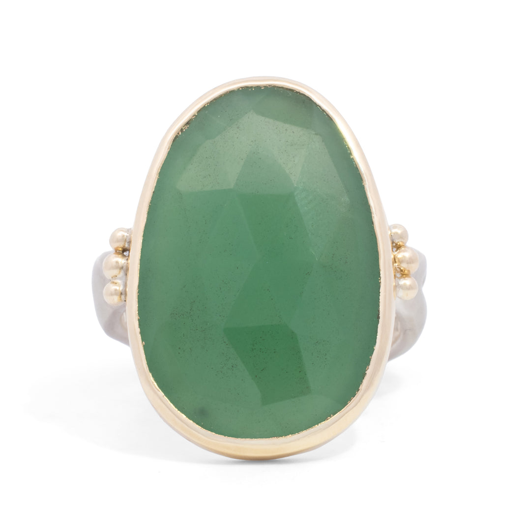 Green Amethyst Ring
