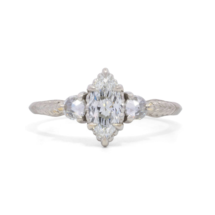 Evergreen Three Stone Ring