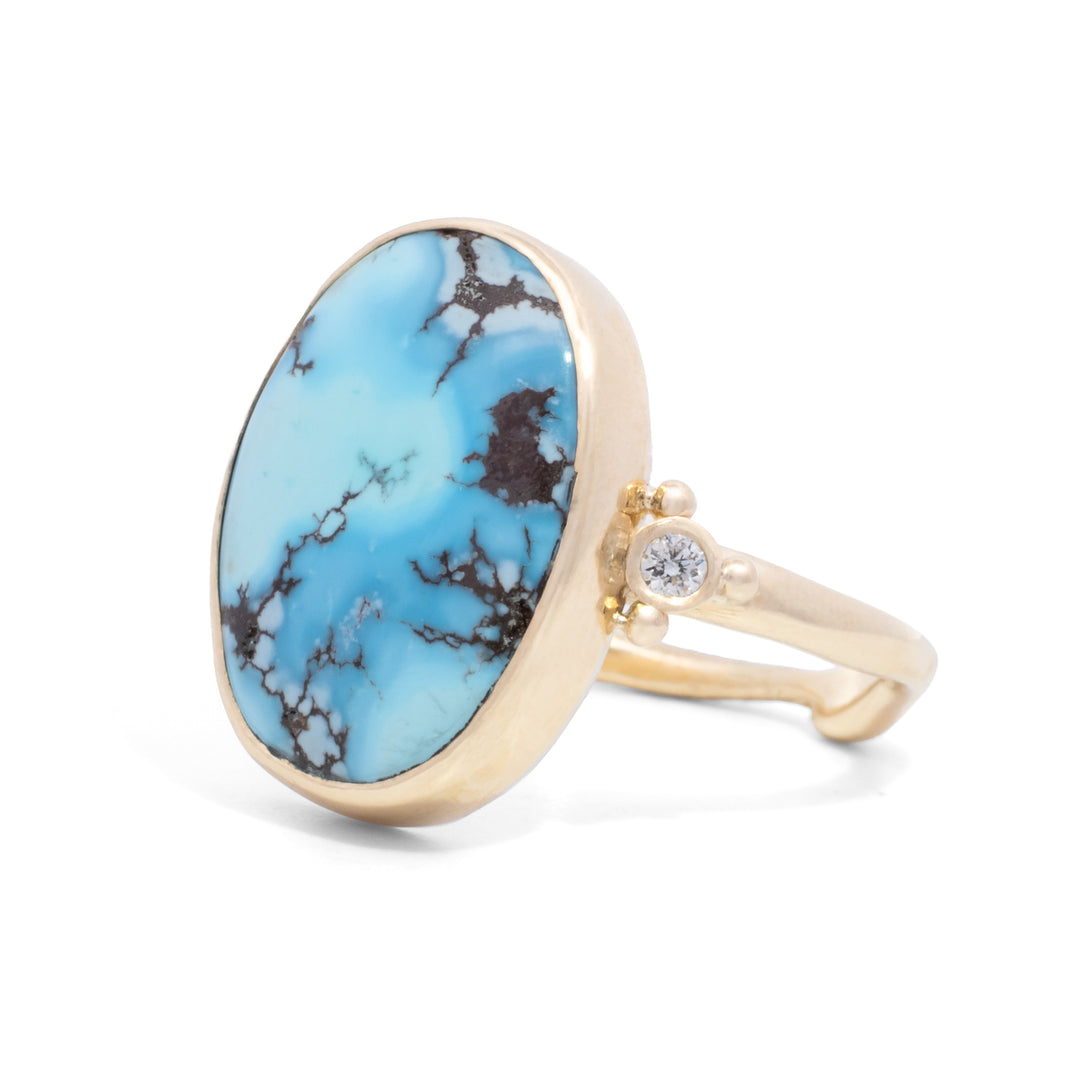Golden Hills Turquoise & Diamond Ring