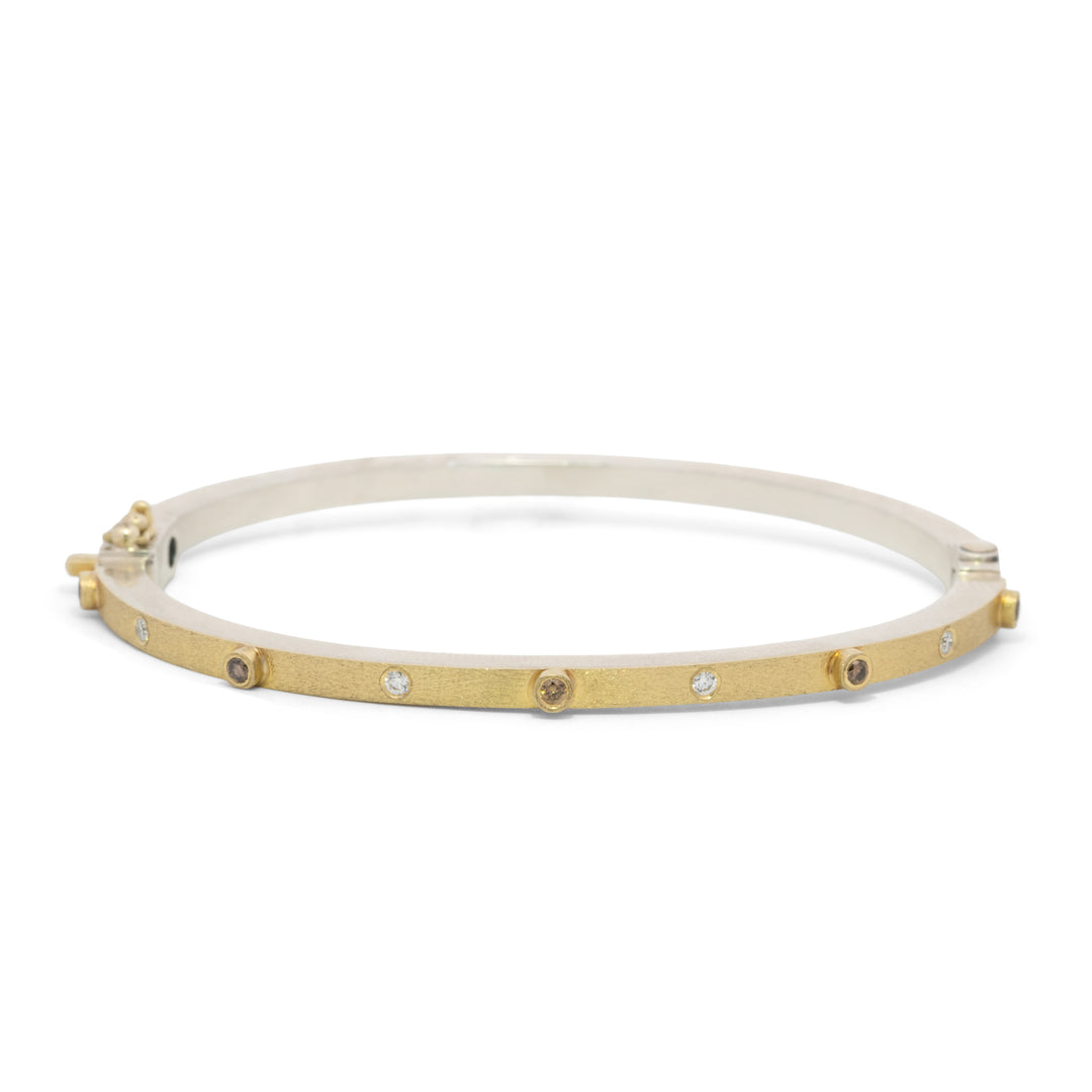 Trunk Show 2.5mm Junia Champagne & White Diamond Bracelet