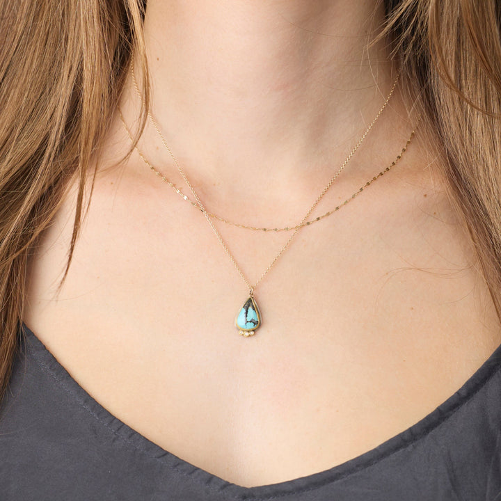 Turquoise Teardrop Necklace