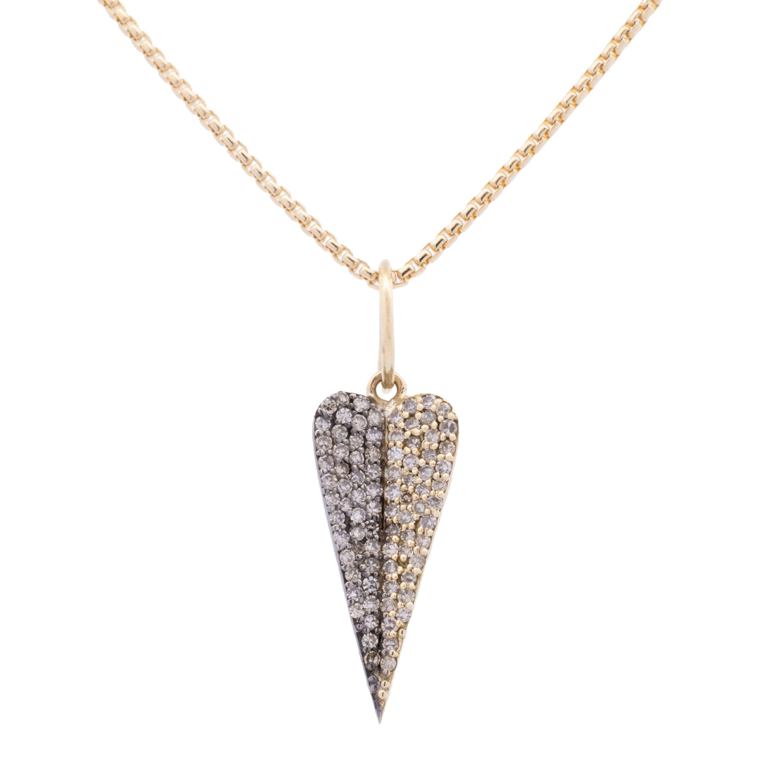 Elongated Heart Charm