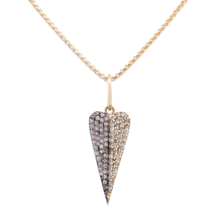 Elongated Heart Charm