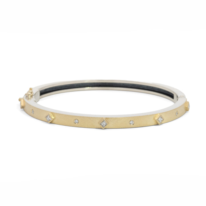 Junia 4 mm Five Princess Diamond Bracelet