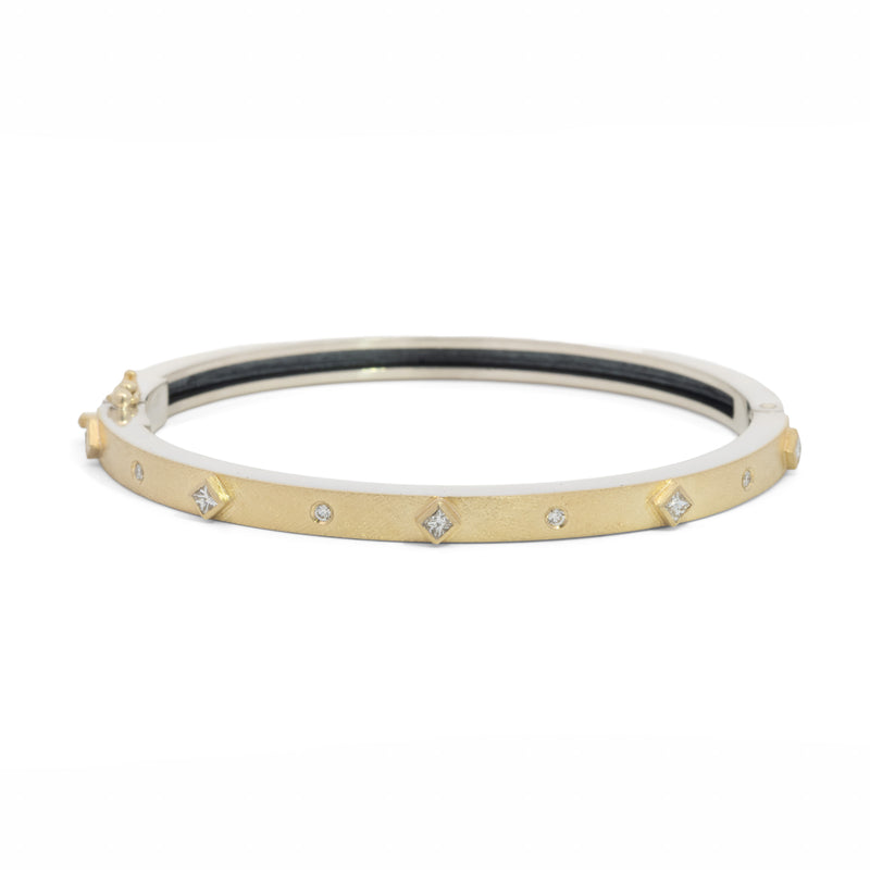 Junia 4 mm Five Princess Diamond Bracelet