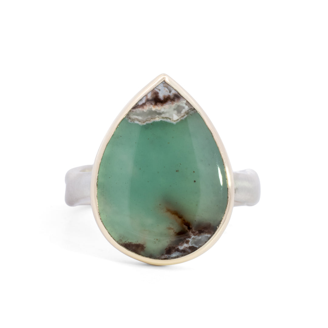 Pear Shaped Aquaprase Ring