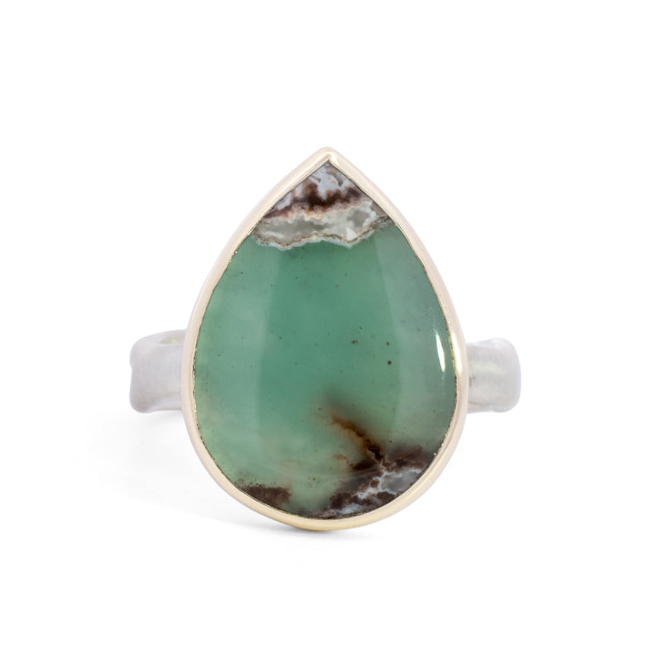 Pear Shaped Aquaprase Ring
