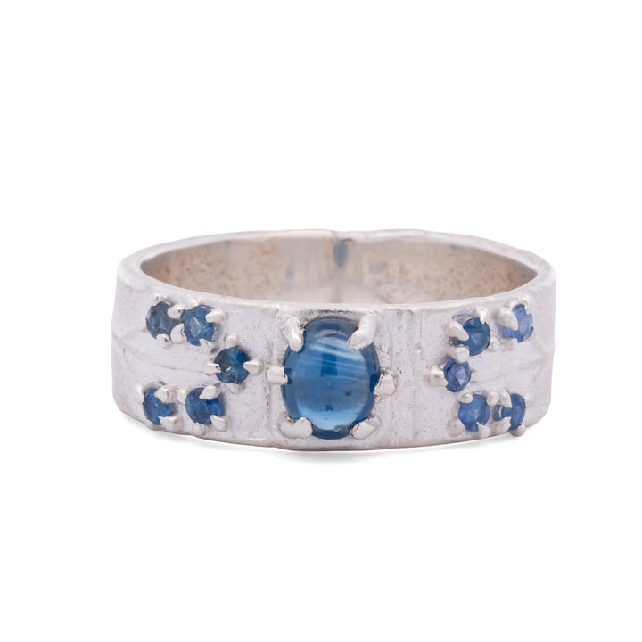 Blue Sapphire Tree of Life Ring
