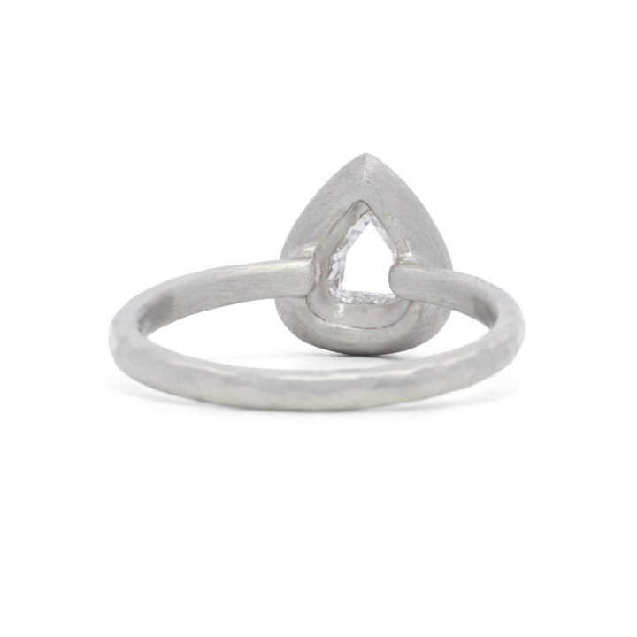 Pear Shaped Diamond Halo Ring