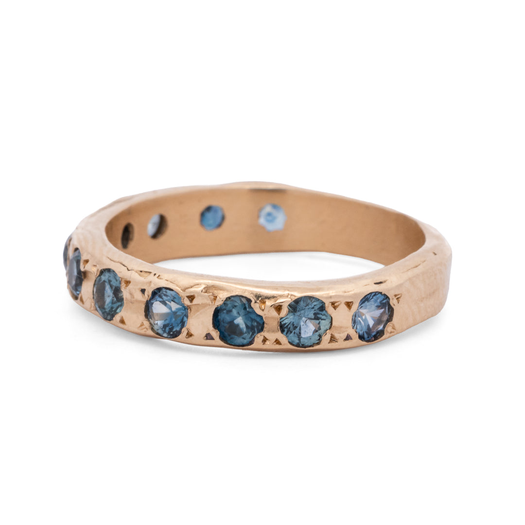 Montana Sapphire 11 Stone Ring
