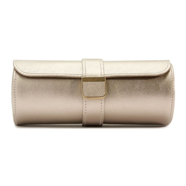 Palermo Double Watch Roll with Jewelry Pouch - Pewter