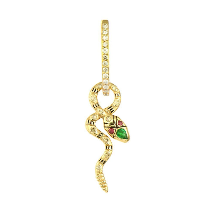 Double Sided Coiled Snake Charm