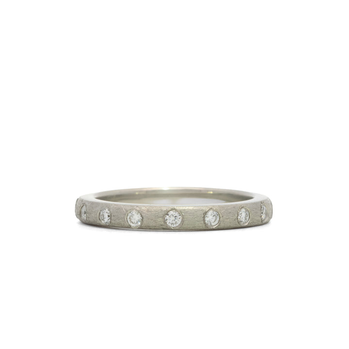 Gypsy 2.7mm White Gold Diamond RIng