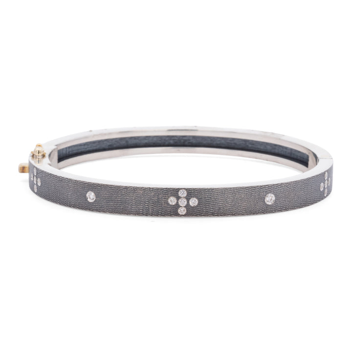 6 mm Shayna 3 Diamond Bangle Bracelet