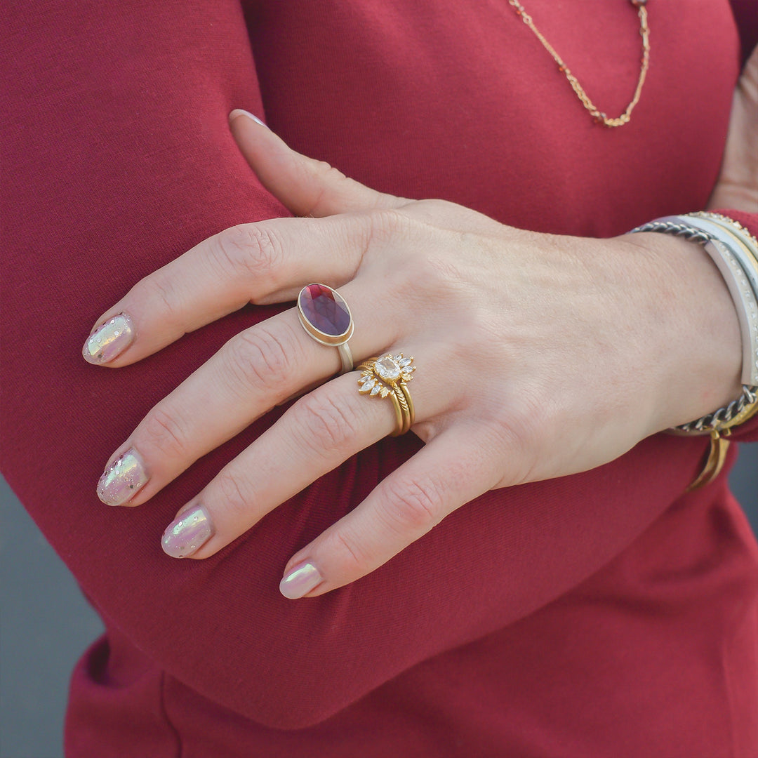 Rhodolite Garnet Ring