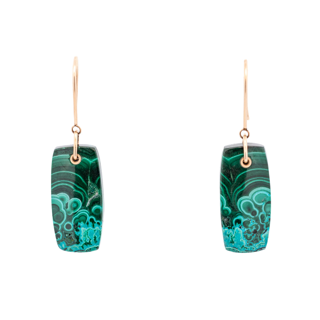 Chrysocolla & Malachite Earrings