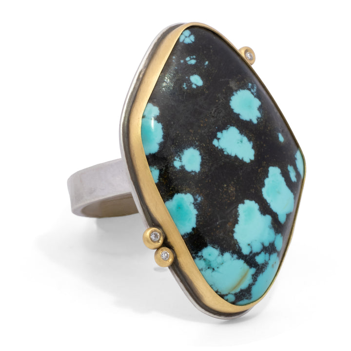 Turquoise and Diamond Ring
