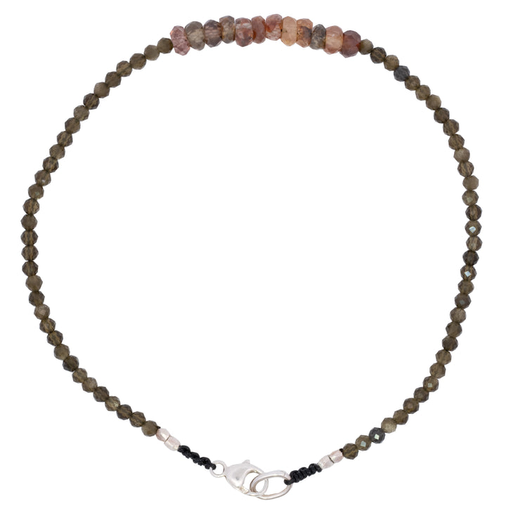 Cat's Eye with Mixed Sapphire Beaded Bracelet