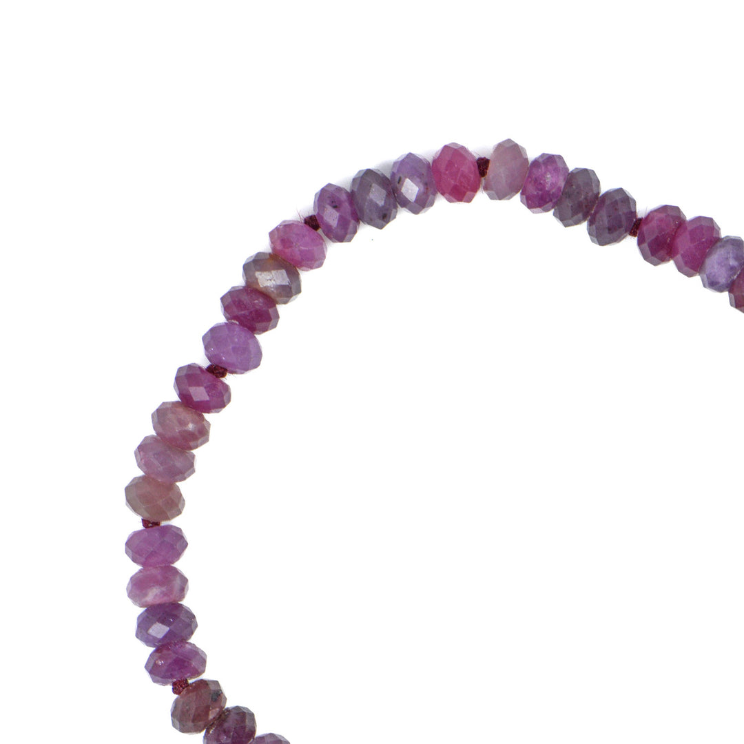 6mm Faceted Ruby Bracelet