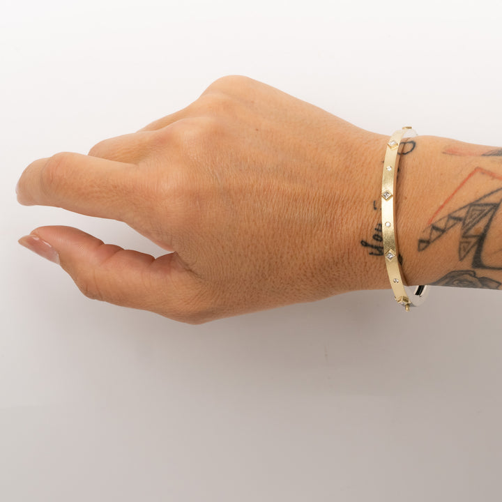 Junia 4 mm Five Princess Diamond Bracelet