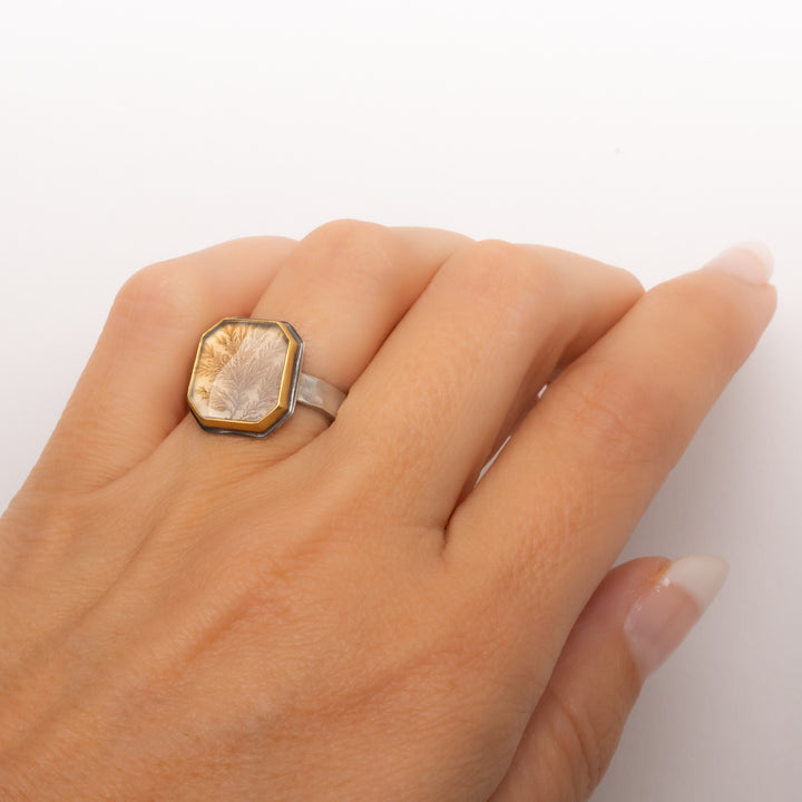 Dendritic Agate Ring