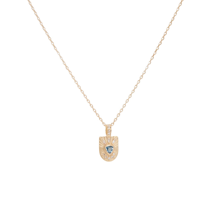 Aquamarine Totem Necklace