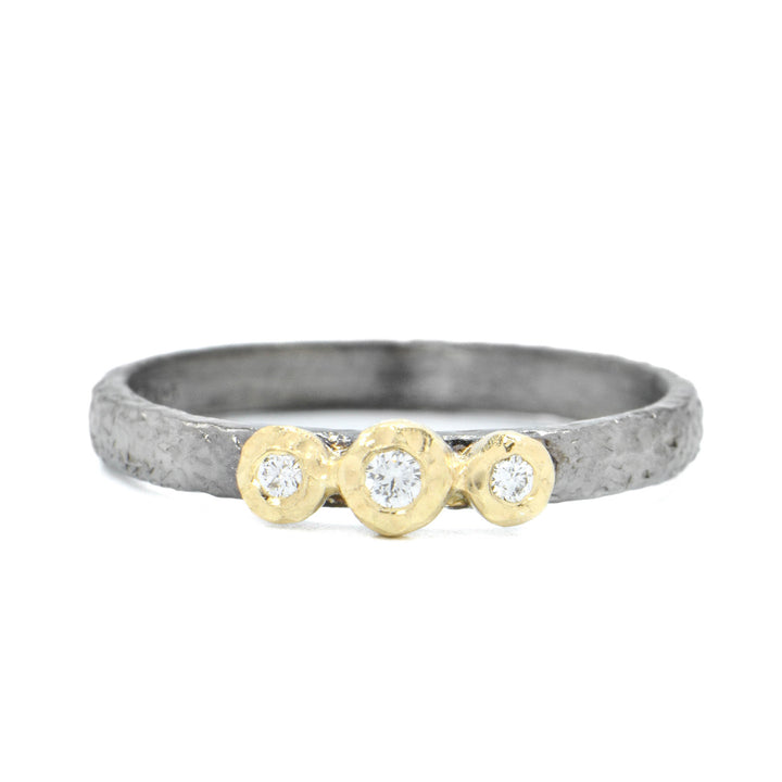 Moonlight 3 Diamond Bezel Ring