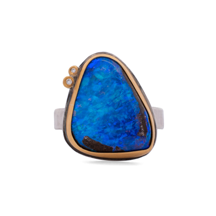 Boulder Opal Ring