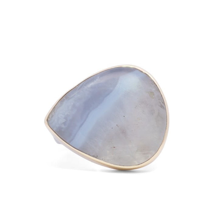 Blue Lace Chalcedony Ring
