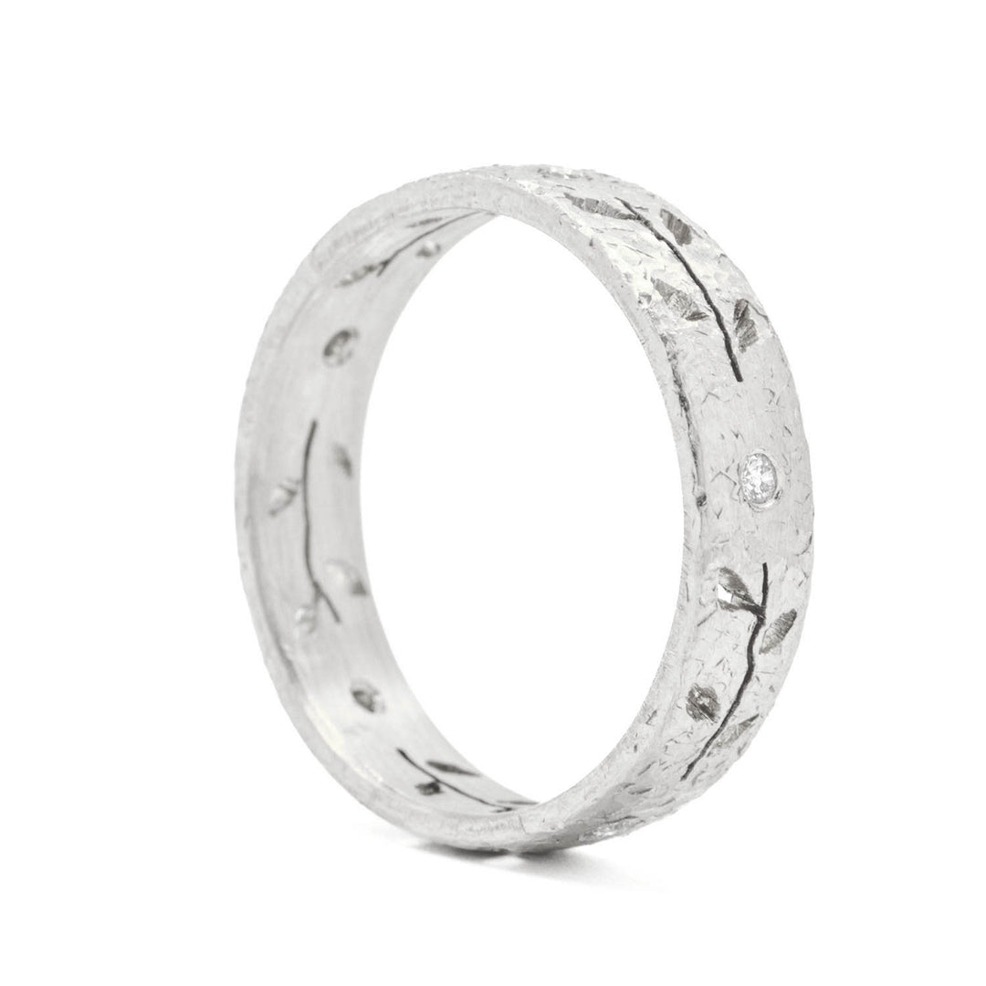 Platinum Leaf Cut Out Band