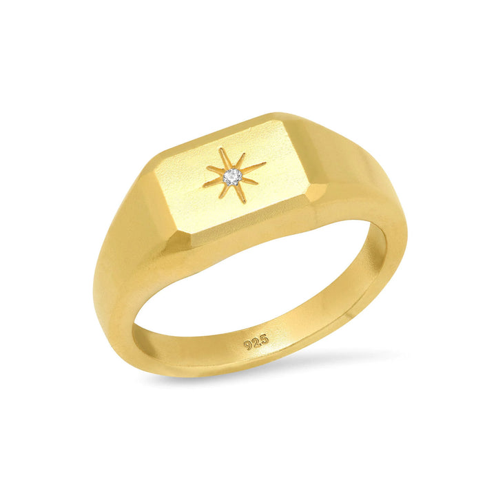 Starburst Signet Ring