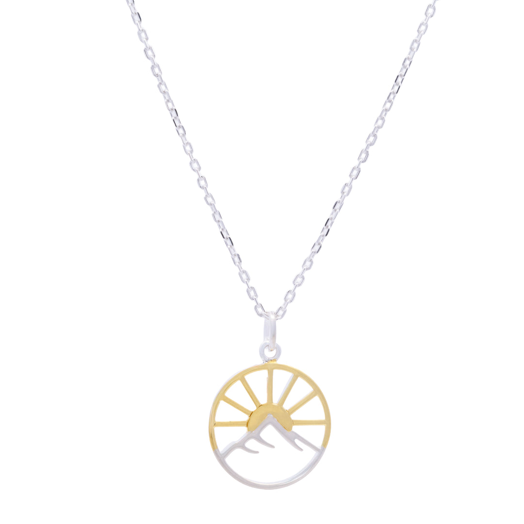 Mountain with Sunbeam Necklace