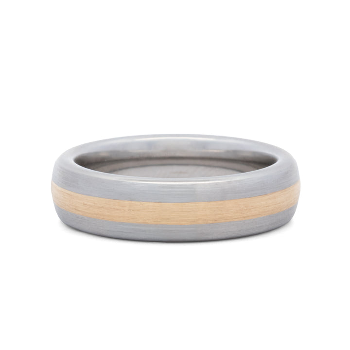 Serinium Band with 14K Gold Inlay
