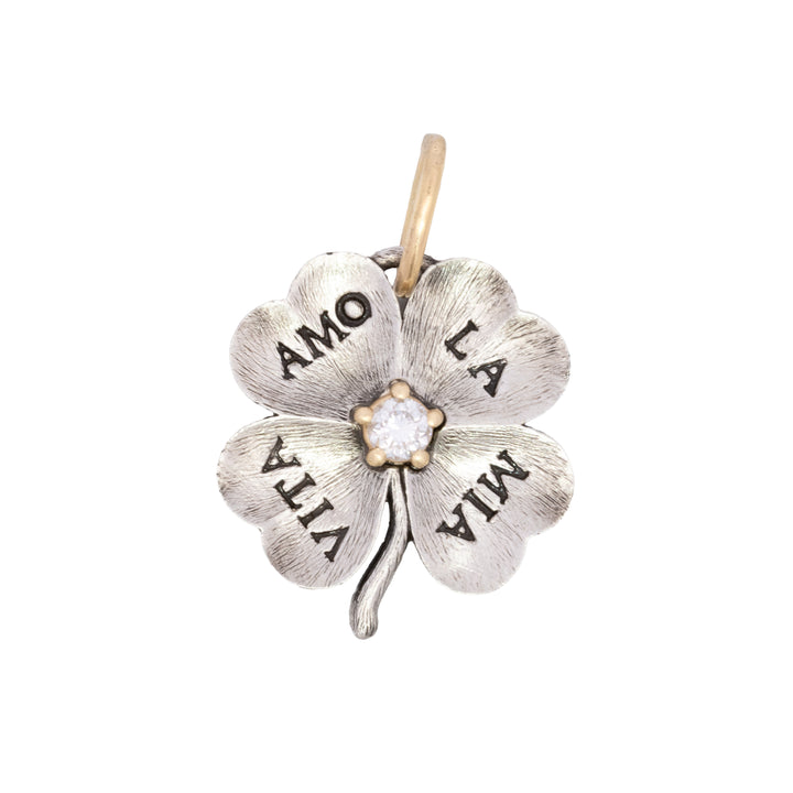 Diamond Clover Charm