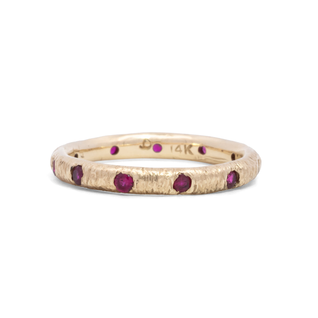 Ruby Textured Band