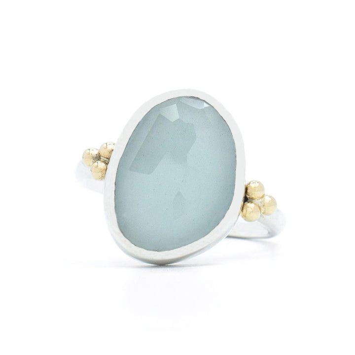 Asymmetrical Aquamarine Ring