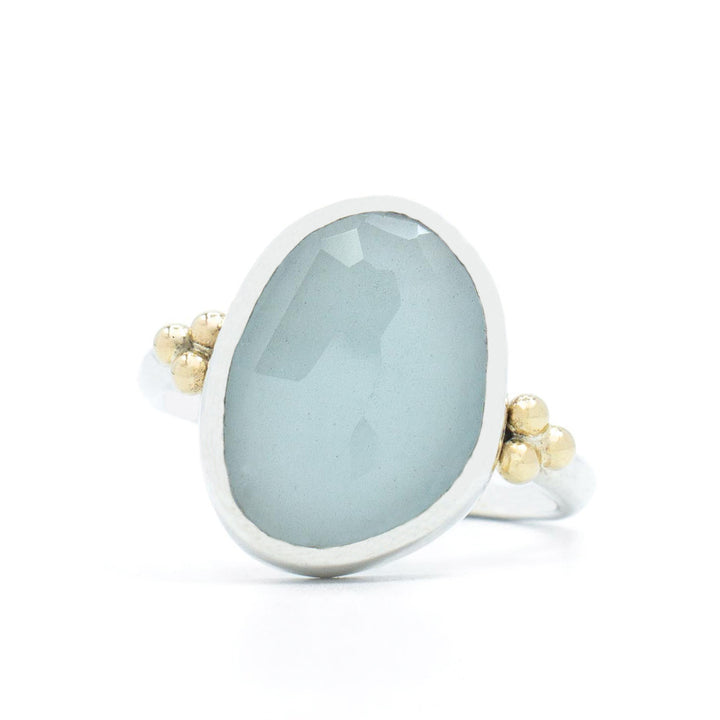 Asymmetrical Aquamarine Ring