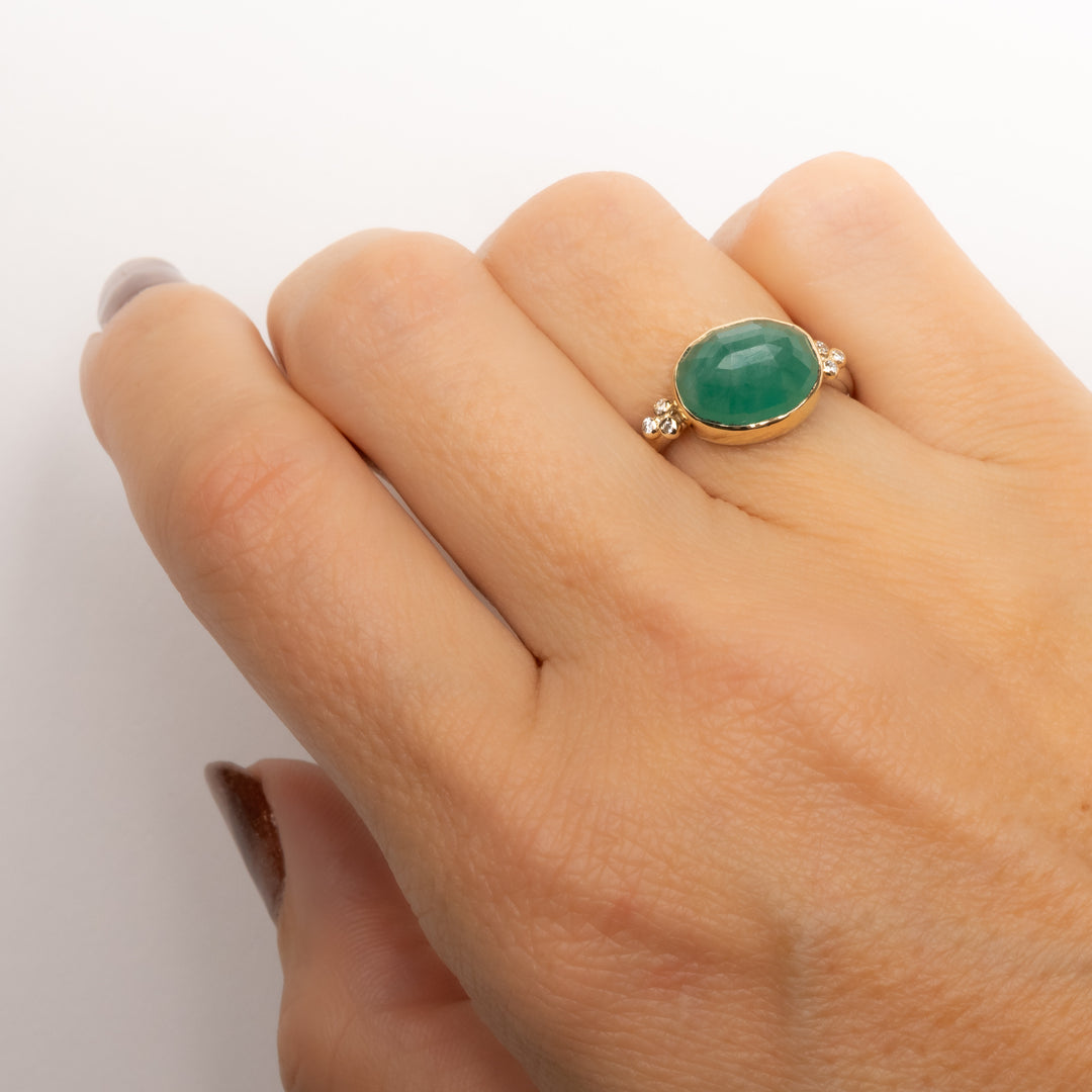 Emerald & Diamond Ring