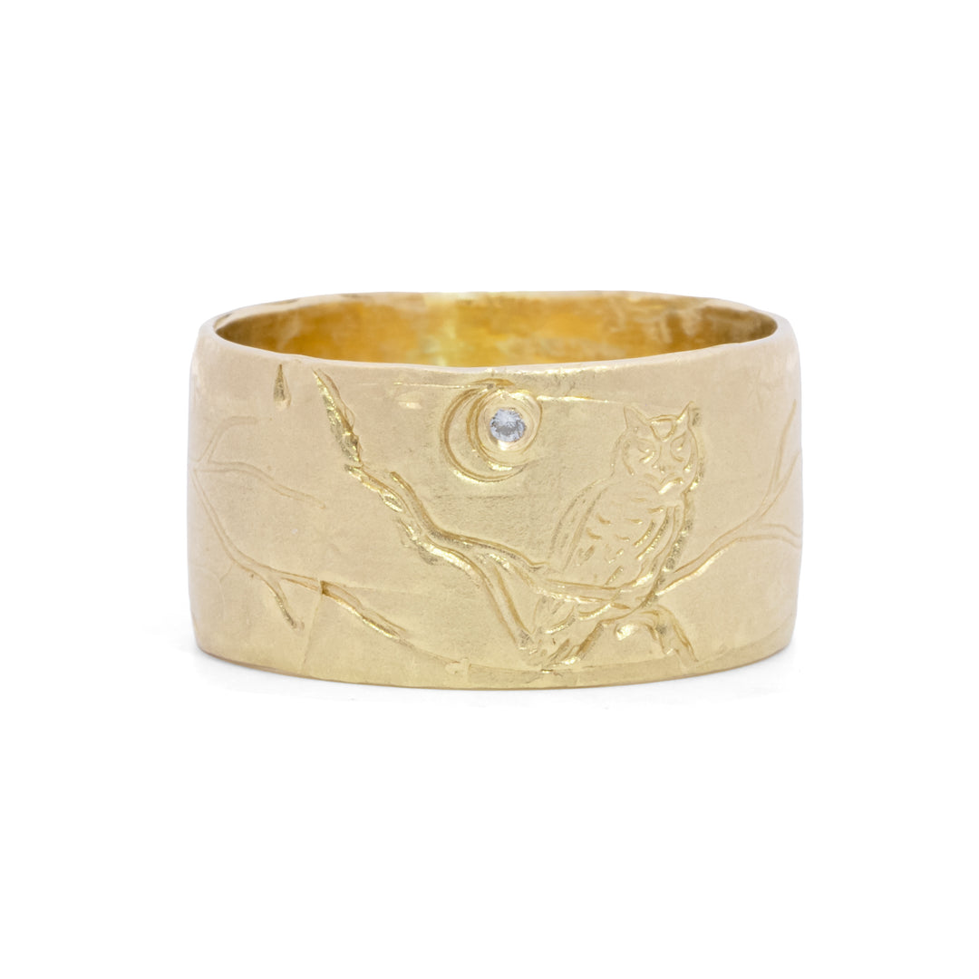 Spirit Owl Scene Ring